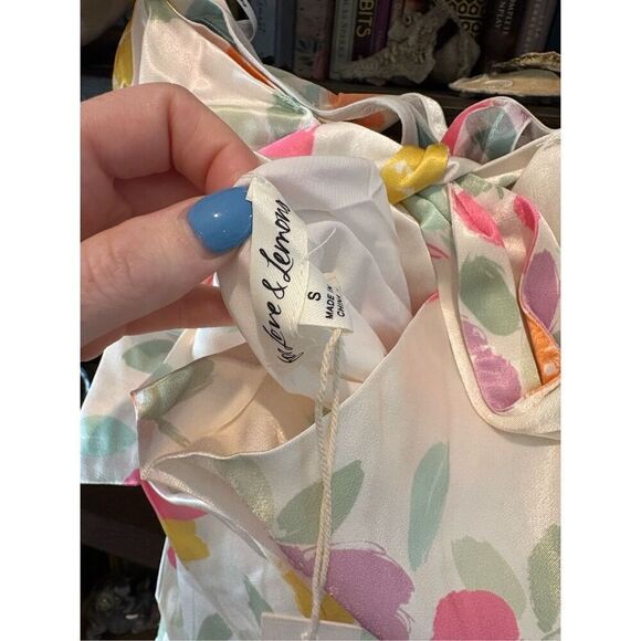 NWT For Love & Lemons Hazel White Floral Mini Dress With Gloves Size Small - Picture 6 of 10